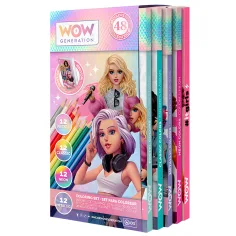 WOW Generation: set de 48 de creioane colorate cu caiet de notițe. imaginea 2
