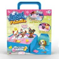 Washy Friends: Color Reveal cu 3 figurine de cățeluși, jacuzzi și accesorii.