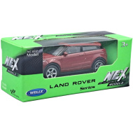 Welly: Land Rover Evoque bordo, model de mașinuță din metal, scara 1/64
