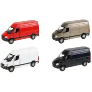 Welly: Model de mașinuță din metal Mercedes-Benz Sprinter, disponibil în mai multe variante, 11 cm