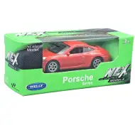 Welly: Porsche 911 (991) Carrera S model metalic roșu, scară 1/64
