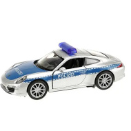 Welly: Porsche 911 mașinuță metalică de poliție, 11 cm