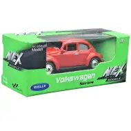 Welly: model de mașină mică Volkswagen Broscuță roșie, scară 1/64