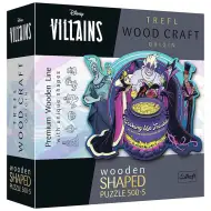 Wood Craft: Disney Răufăcători puzzle premium din lemn de peste 500 de piese - Trefl