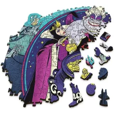 Wood Craft: Disney Răufăcători puzzle premium din lemn de peste 500 de piese - Trefl imaginea 2