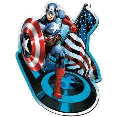 Wood Craft: Marvel - Captain America 160 de piese puzzle premium din lemn - Trefl imaginea 2