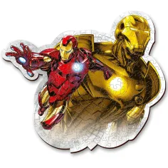 Wood Craft: Marvel Răzbunătorii - Iron Man puzzle premium din lemn de 160 de piese - Trefl imaginea 2