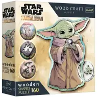 Wood Craft: Star Wars - Mandalorianul Grogu puzzle din lemn premium de 160 de piese - Trefl