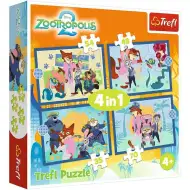 Zootropolis 2 – puzzle 4 în 1 cu 35-48-54-70 piese – Trefl