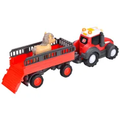 ABC Massey tractor de transport pentru animale cu cal - Simba Toys imaginea 2