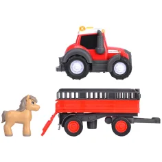 ABC Massey tractor de transport pentru animale cu cal - Simba Toys imaginea 5