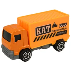 Alloy Car: 6 bucăți set camion de constructii 8cm imaginea 5