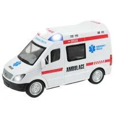 Ambulanță cu efecte de lumină cu telecomandă RC Scara 1/48 27 MHz 23cm imaginea 3