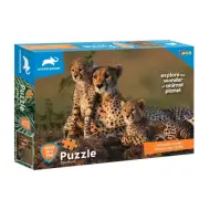 Animal Planet: Familia de ghepard 1000 bucăți puzzle