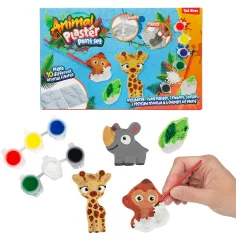 Animal Plaster: Set de turnare și vopsire cu animale și unicorni în mai multe variante 1buc imaginea 2