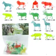 Animal World: Animale sălbatice transparent 12 bucăți set figurine