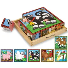 Animale de casă lemn puzzle - Melissa & Doug imaginea 3