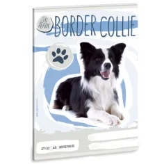 Animale drăguțe - Border Collie caiet cu carouri A/5 imaginea 1