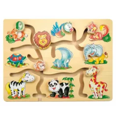 Animale incredibile puzzle din lemn