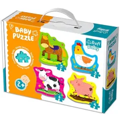 Animale mici de fermă set puzzle pentru bebeluși - Trefl