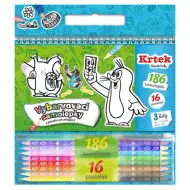 Arici set abțibild se poate colora 186 bucăți cu 16 bucăți creioane colorate