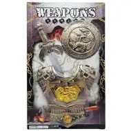 Armură corp set de joacă cu sabie și scut