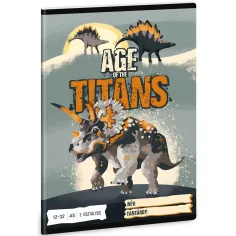 Ars Una: Age of Titans caiet cu dinozauri pentru clasa a 3-a, cu linii, 32 de pagini A/5