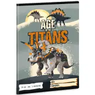 Ars Una: Age of Titans dinozaur caiet cu linii pentru clasa 3-a 32 file A5