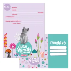 Ars Una: Animale drăguțe - Set de invitații cu pisicuțe 10 bucăți cu plic