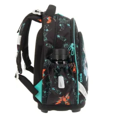 Ars Una: A.R.M.S. ghiozdan școlar anatomic, rucsac cu imprimeu cu roboți 33×43×22 cm imaginea 2