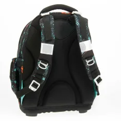 Ars Una: A.R.M.S. ghiozdan școlar anatomic, rucsac cu imprimeu cu roboți 33×43×22 cm imaginea 3