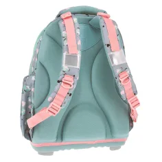Ars Una: Cute Animals Tea Party, ghiozdan anatomic cu pisici, rucsac 33×43×22 cm imaginea 3