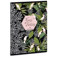 Ars Una: Floral Kakadu caiet cu pătrățele A5 40 file