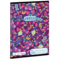 Ars Una: Jungle - Junglă animal model caiet cu linii pentru clasa 3-a 32 file A5