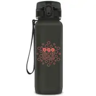 Ars Una: Mată gri închis fără BPA sticlă 800ml