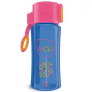 Ars Una: Pink și albastru fără BPA sticlă pentru apă 450ml