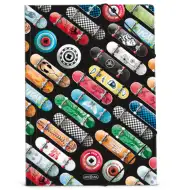 Ars Una: Rollin' Mania skateboard mapă cu elastic A4