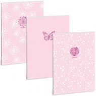 Ars Una: Soft Touch Pink Spring extra capse caiet cu linii A4