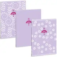 Ars Una: Soft Touch Purple Spring extra capse caiet cu pătrățele A4