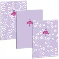 Ars Una: Soft Touch Purple Spring extra capse caiet cu puncte A4