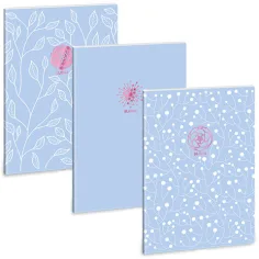 Ars Una: Soft Touch Skyblue Spring extra capse caiet cu pătrățele A4