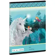 Ars Una: Stardust - Unicorn caiet cu linii pentru clasa 3-a 32 file A5