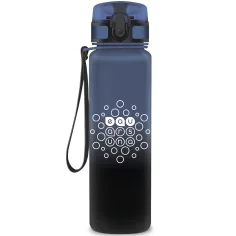 Ars Una: Stormy Night albastru-negru cu gradient mat BPA-free sticlă de apă 600 ml