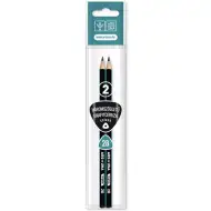 Ars Una: triunghi creion grafit 2B cu dungi pachet de 2 bucăți