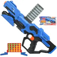 Attack Launcher: Pistol cu burete cu ținta jeton și gloanțe 49cm