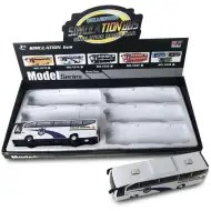 Autobuz de poliție culoarea alb/albastru cu sunete