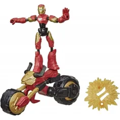 Figură de motor Bend and Flex Rider Iron Man Avengers - Hasbro imaginea 2