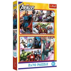 Avengers - Răzbunătorii - 2 x 70 de piese puzzle - Trefl