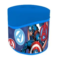 Avengers recipient din plastic ascuțitoare cu 2 găuri cu model Captain America imaginea 2