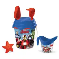 Avengers set găleată pentru nisip cu cană - Mondo Toys